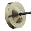 Ray Wall Light Antique Brass close view picture of the fitting plate