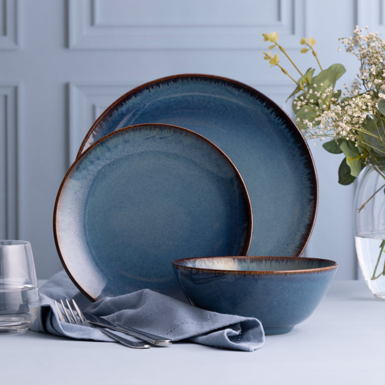 Reactive Blue Dinner Plate