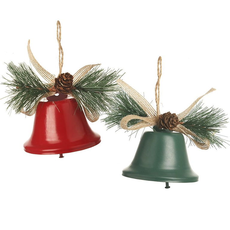 Red & Green Christmas Bells – Hanging Holiday Home Decoration