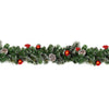 Red Dressed Christmas Garland 1.8m