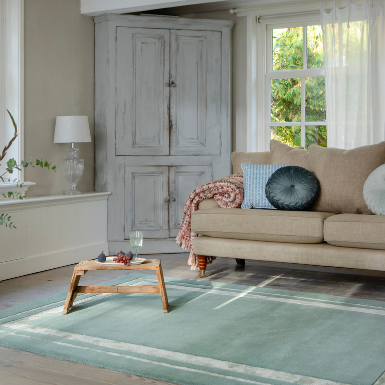 Laura Ashley Redbrook Scandinavian Rug Duck Egg