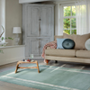 Laura Ashley Redbrook Scandinavian Rug Duck Egg lifestyle picture on the living room