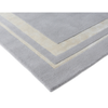 Laura Ashley Redbrook Scandinavian Rug Silver hand-tufted rug with a cut pile