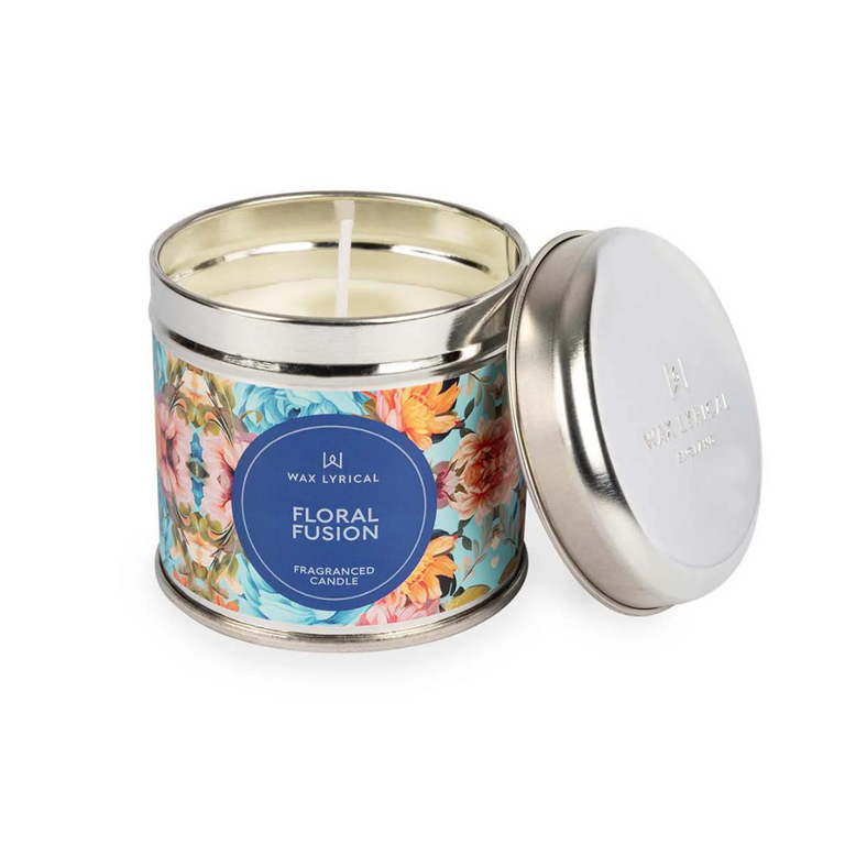 Wax Tin Floral Fusion Candle