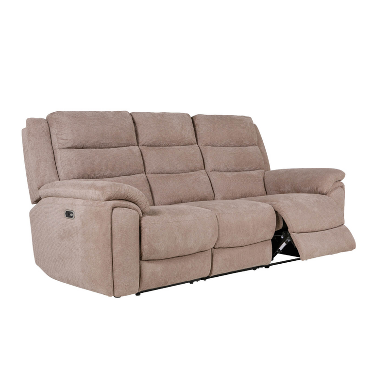 Reese 3 Seater Sofa Electric Recliner Biscuit