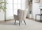 Reese Accent Chair Light Grey life style photo from the back