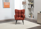 Reese Accent Chair Rust life style front view photo
