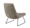 Reese Accent Chair Taupe with black metal legs