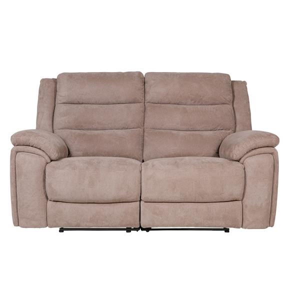 Sleek sofa with adjustable reclining features.