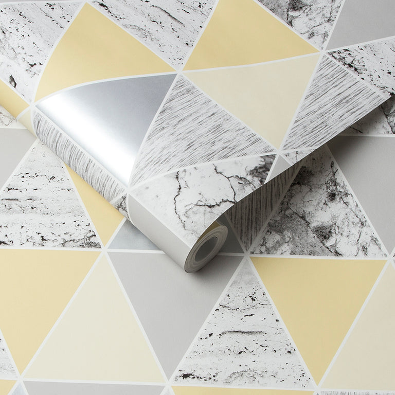 Graham & Brown Reflections Lemon Wallpaper