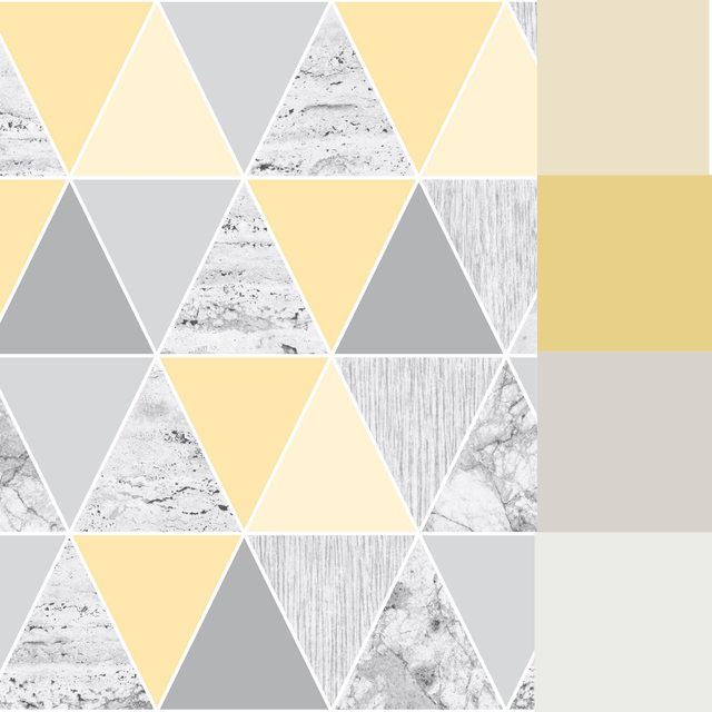 Graham & Brown Reflections Lemon Wallpaper