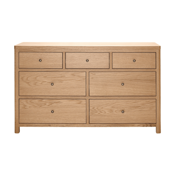 Enhance your storage with this spacious chest of drawers.