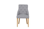 Elegant dark grey chair for kitchen table.