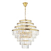 Rhapsody 12 Light Chandelier Crystal and Natural Brass picture on the white background