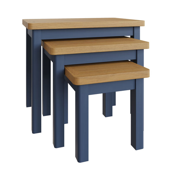 Versatile set of nesting tables for your living room.