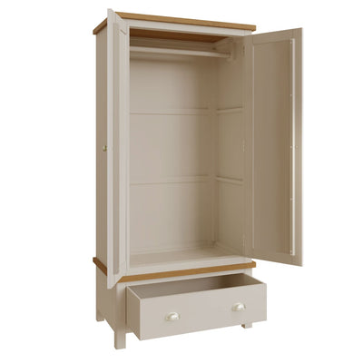 Rhea Wardrobe 2 Door Truffle