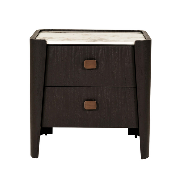 Compact bedside table for modern bedrooms.