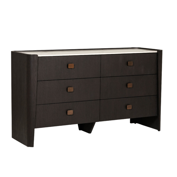 Wide chest of drawers for modern bedrooms.