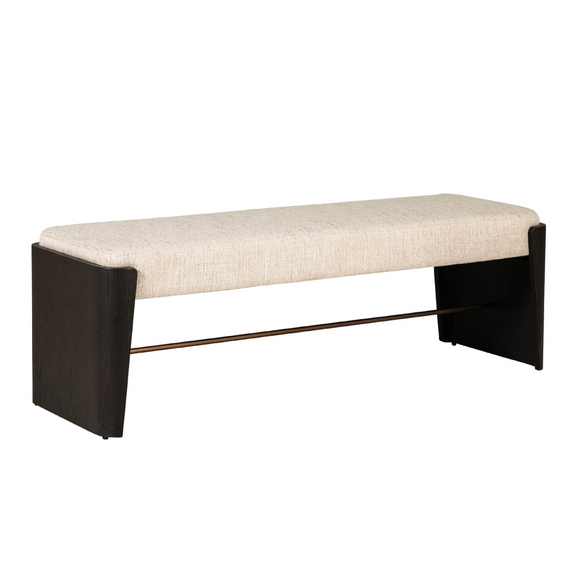 Modern footstool for contemporary living room.
