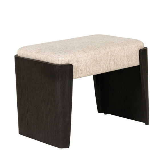 Modern vanity stool for contemporary bedrooms.