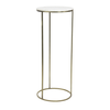 Ricardo White Marble Pillar Table