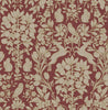 Richmond Maroon Floral Wallpaper close view picture of the wallpaper design