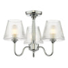 Rimaz 3 Light Semi-Flush Bathroom Ceiling Light Polished Chrome IP44 picture on the white background