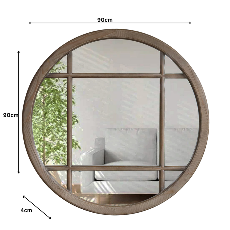 Rinjani Round Mirror