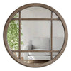 Rinjani Round Mirror wall mirror in the wooden frame