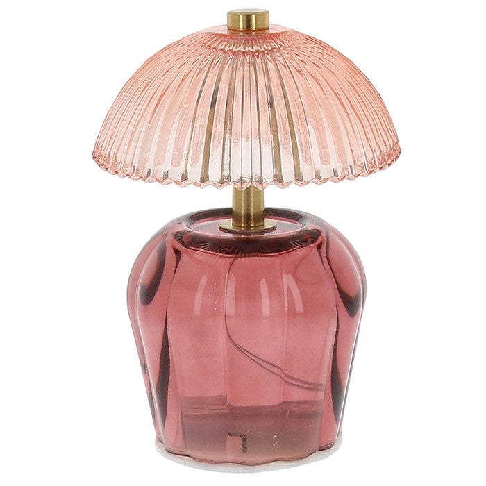Ritzy Glass LED Lamp Purple - Homeware Lighting Collection