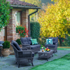 Practical seating arrangement for outdoor spaces.