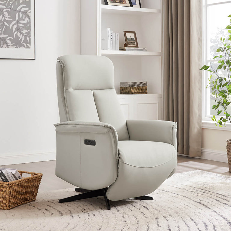Riya Electric Reclining Accent Chair Stone