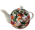 Robin 6 Cup Teapot in a colourful festive design
