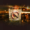 Robin Wreath LED Light Up Candle life style picture