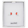 Robins Appear Dainty Silver Plated Earrings picture in the gift box