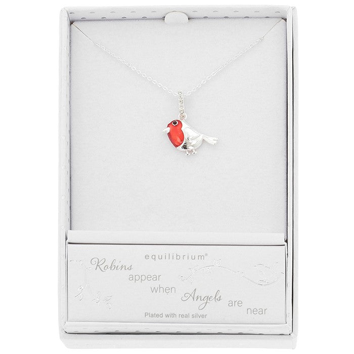 Robins Appear Dainty Silver Plated Necklace - Elegant Pendant