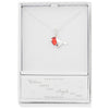 Robins Appear Dainty Silver Plated Necklace comes in a gift box
