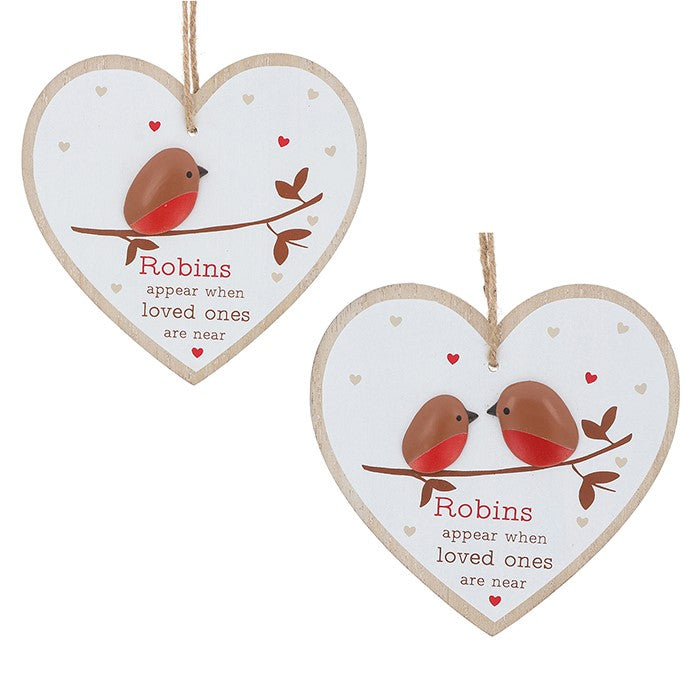 Robins Hanging Heart Assorted
