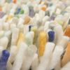 Brink & Campman Rocks Shaggy Rug Confetti close-up picture of the pile color palette