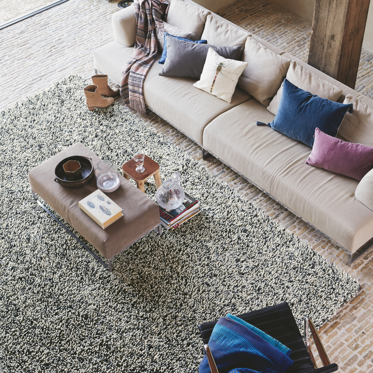 Brink & Campman Rocks Shaggy Rug Frost
