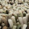 Brink & Campman Rocks Shaggy Rug Moss clos-up view picture f the pile color palette