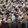 Brink & Campman Rocks Shaggy Rug Soil close-up view picture of the pile color palette