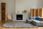 Brink & Campman Rocks Shaggy Rug Storm made in the charcoal, grey and blue colors