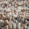 Brink & Campman Rocks Shaggy Rug Storm close-up view picture of the pile color palette