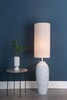 Roetta Floor Lamp White and Natural With Shade life style picture