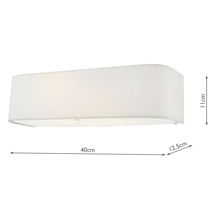 Ronda 2 Light Wall Light Ivory