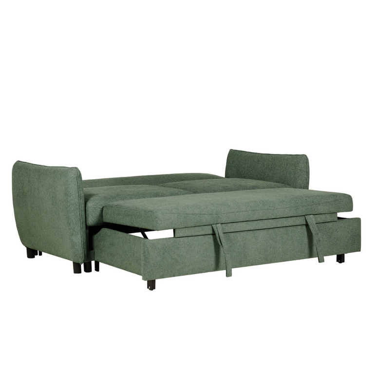 Rook 3 Seater Sofa Bed Green