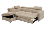 Roscoe Corner Sofa Bed LHF Oatmeal picture of the storage space