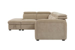 Roscoe Corner Sofa Bed LHF Oatmeal side view picture