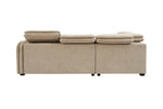 Roscoe Corner Sofa Bed LHF Oatmeal picture from the back